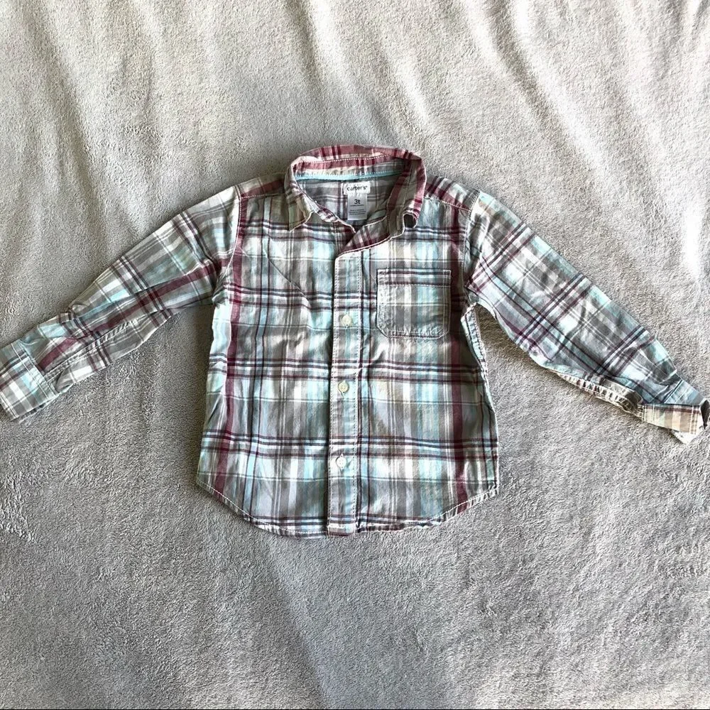 Carter’s Plaid long sleeve Button down